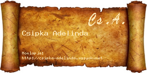 Csipka Adelinda névjegykártya